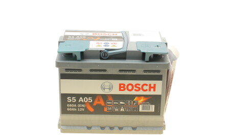 Акумулятор BOSCH S5A 12В/60Аг/680А/17,35кг ( 0 092 S5A 050)