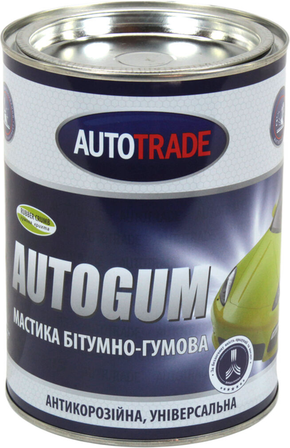 Мастика бітумна для захисту від корозії та гідроізоляція Autotrade чорна 0,8 кг