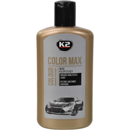 Поліроль восковий для кузова K2 Color Max сріблястий 250 мл (K020SILVER )