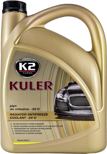 Рідина охолоджуюча K2 Kuler Long Life -35 °C G13 жовта 5 л (T205Y)
