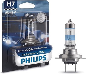 Автолампа Philips H7 12972RGTB1 RacingVision GT200 +200% 12V 55W (PX26d)  B1 (блістер)
