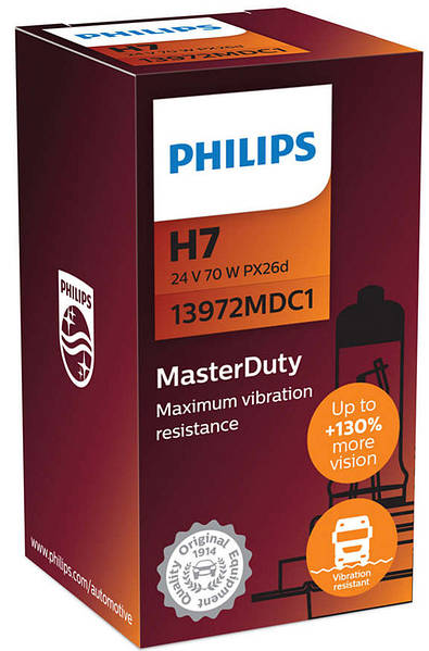 Автолампа Philips MD 13972  H7  24V 70W PK22s (PX26d)