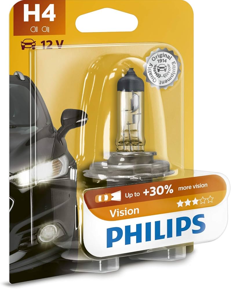 Автолампа Philips VP 12342-B H4 Vision Plus 12V 60/55W (P43t-38) (блістер)