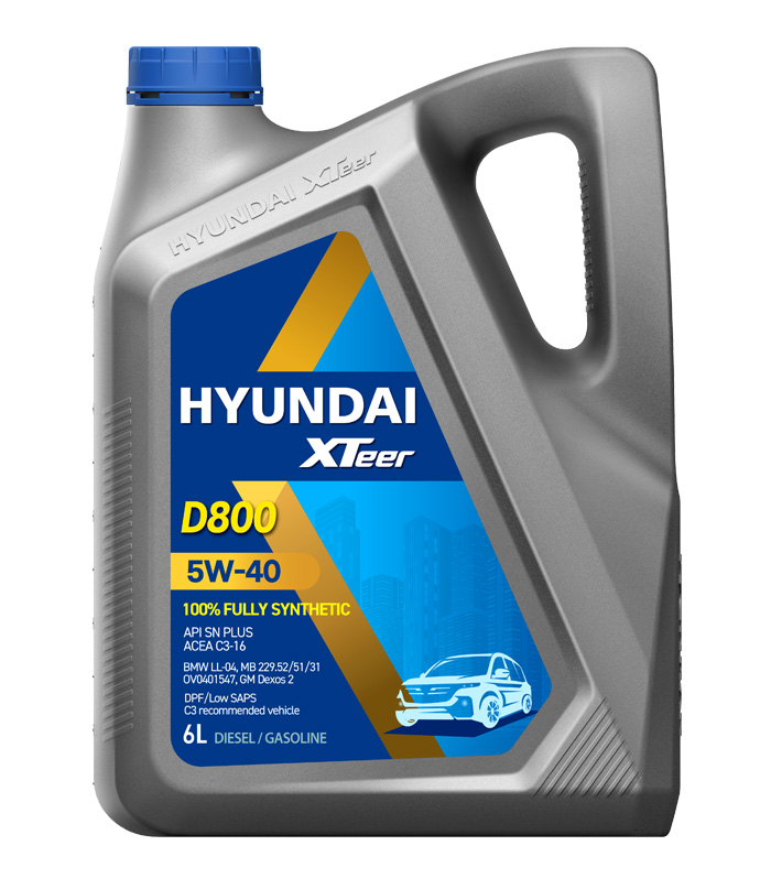 Моторна олива HYUNDAI XTeer D800 5W-40 6л.