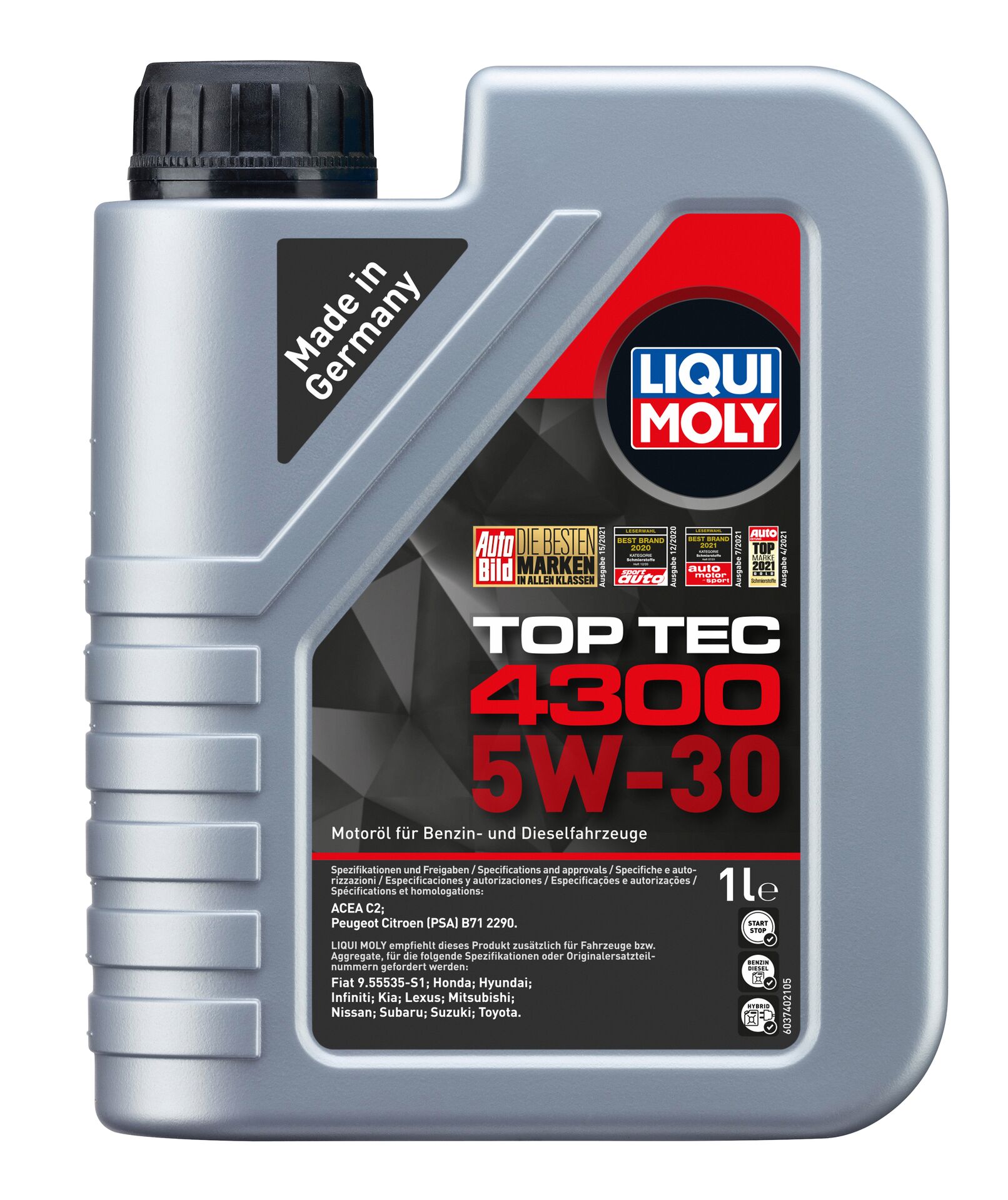Моторна олива Liqui Moly Top Tec 4300 5W-30 1л.