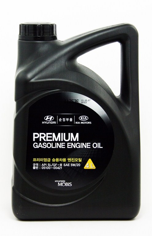 Моторна олива Mobis Premium Gasoline SL 5W-20 4л.