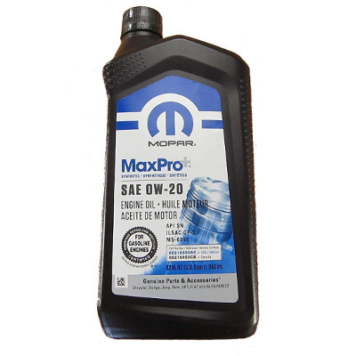 Моторна олива Mopar MaxPro 0W-20 5л.