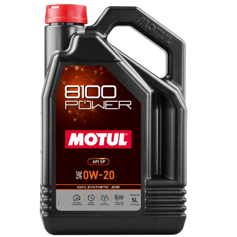 Моторна олива Motul 8100 Power 0W-20 5л.