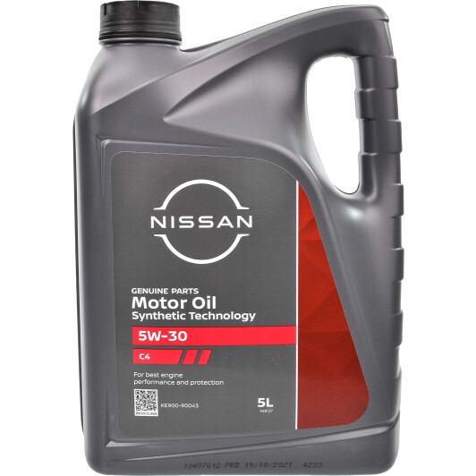 Моторна олива Nissan Motor Oil C4 5W-30  5л