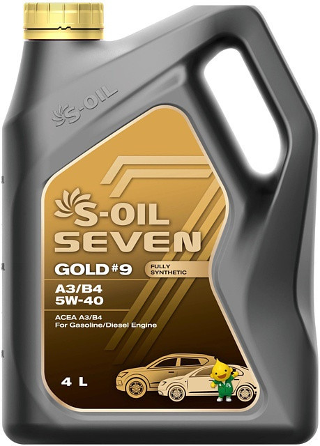 Моторна олива S-OIL 7 GOLD #9 A3/B4 5W-40 4л.