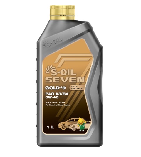 Моторна олива S-OIL 7 GOLD #9 PAO A3/B4 0W-40 1л.