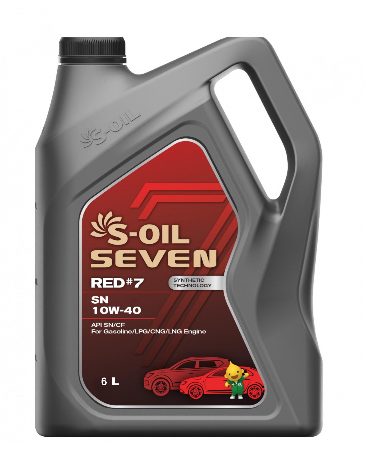 Моторна олива S-OIL 7 RED #7 SN 10W-40 6л.