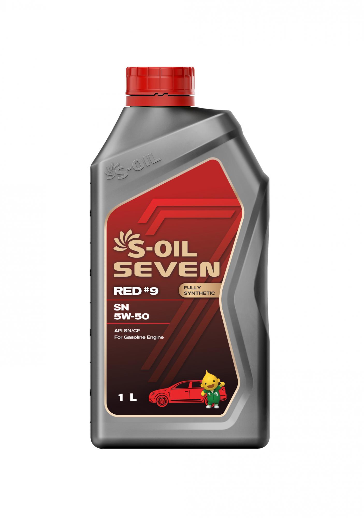 Моторна олива S-OIL 7 RED #9 SN 5W-50 1л.