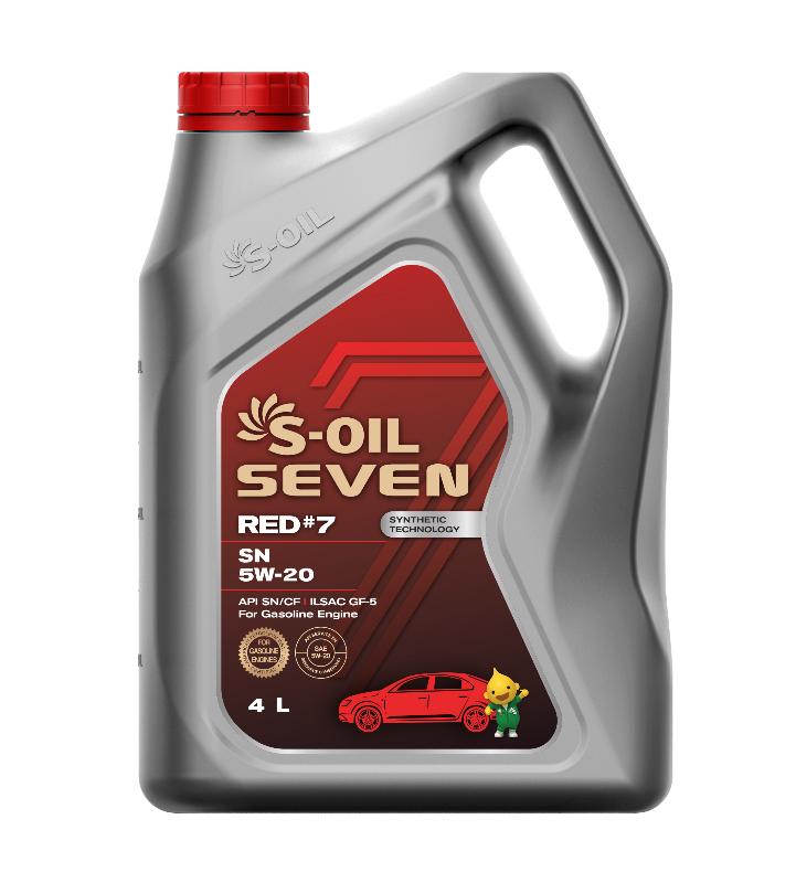 Моторна олива S-OIL 7 RED SN 5W-20 4л.