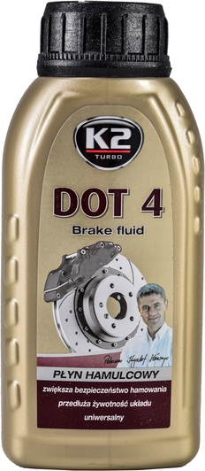 Рідина гальмівна K2 Turbo Brake Fluid DOT 4 0,25 л (T124)